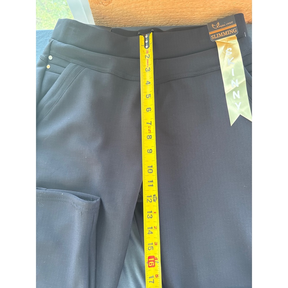 Angel Cult Black Slimming Skinny Pants Pull On Trousers FBP248-FLC XL - Picture 5 of 6